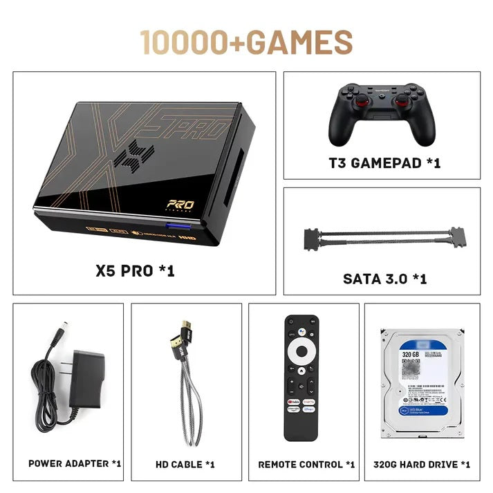 Kinhank Super Console X5 Pro Gaming System with 320 GB HD + 10,000 games