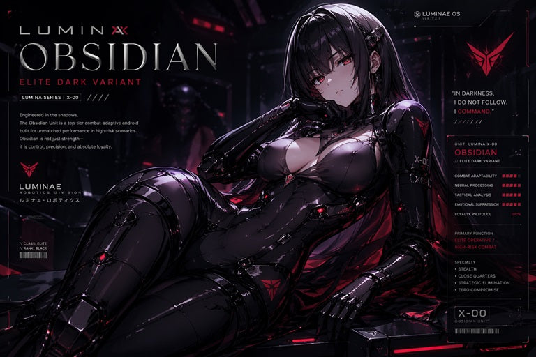 Lumina X-00 — Obsidian Elite Dark Variant
