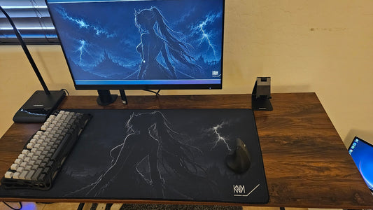 KNM  Stealth Phantom – Dark Fantasy Waifu Desk Mat
