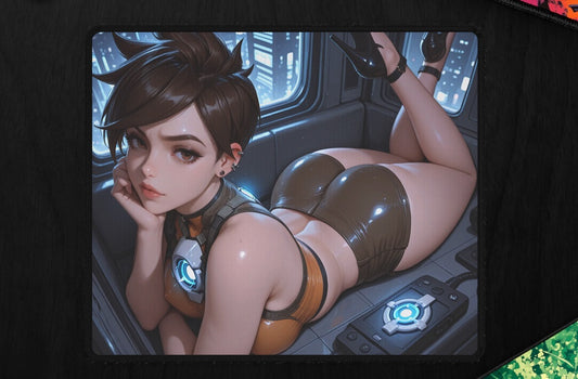 Tracer Overwatch Premium Mouse Pad