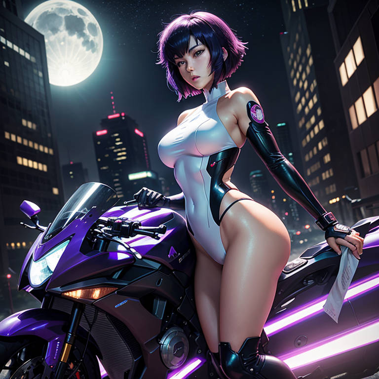 Motoko Kusanagi Ghost in the Shell Mouse Pad — Night Rider Edition