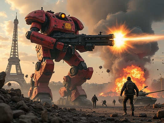 MechWarrior 5 Battle Scene Mouse Pad